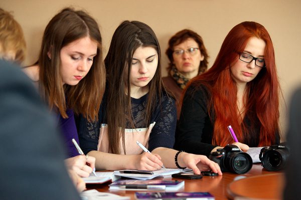 Пресс-конференция, посвященная «Славянскому базару в Витебске». Фото Сергея Серебро