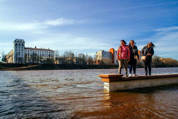 а Двине в Витебске начался паводок, уровень воды достиг 520 сантиметров относительно 0 поста. Фото Сергея Серебро