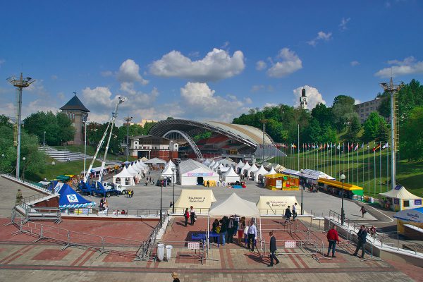 Площадка инвестиционного форума в Витебске. Фото Сергея Серебро