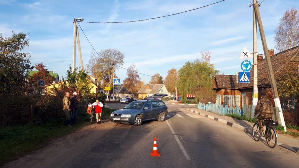 В Браславе легковушка сбила девушку на пешеходном переходе. Фото ГАИ