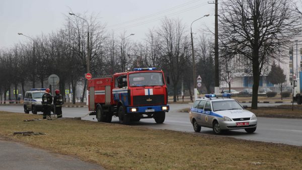 Гранату нашли под балконом дома на проспекте Людникова. Фото УВД Витебского облисполкома