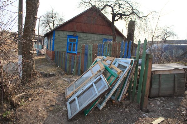 В Витебске начали сносить дома у Полоцкого путепровода. Фото Игоря Матвеева