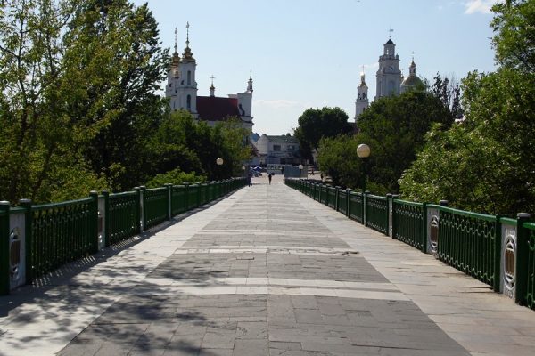 Мост 1000-летия в Витебске. Фото Юрия Шепелева