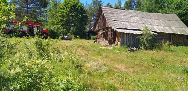 Мужчина упал в колодец в Браславском районе, доставать его пришлось спасателям. Фото МЧС