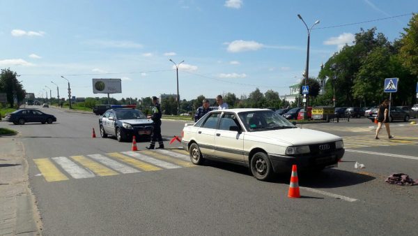 Пешехода сбили на пешеходном переходе в Полоцке. Фото ГАИ