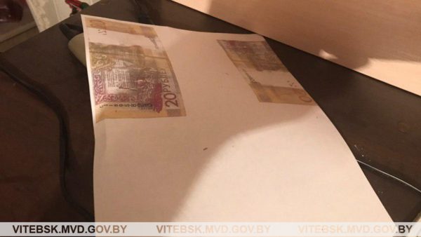 За короткое время в различных торговых точках областного центра были обнаружены пять фальшивых банкнот достоинством 20 рублей. Фото МВД