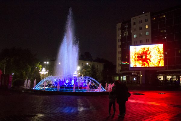 В Витебске закрывают сезон фонтанов. Фото Игоря Матвеева