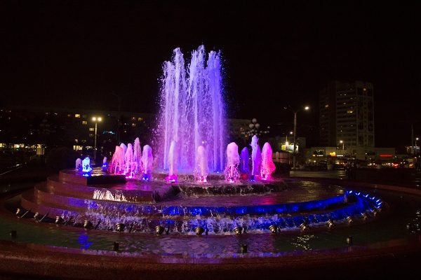 В Витебске закрывают сезон фонтанов. Фото Игоря Матвеева