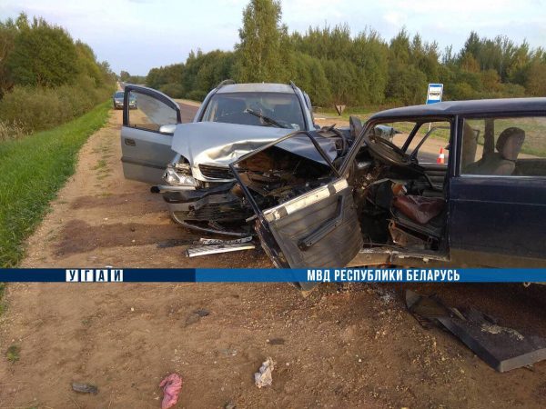 Лобовое столкновение «Жигулей» с «Opel» в Толочинском районе, погиб 78-летний водитель «ВАЗ». Фото МВД