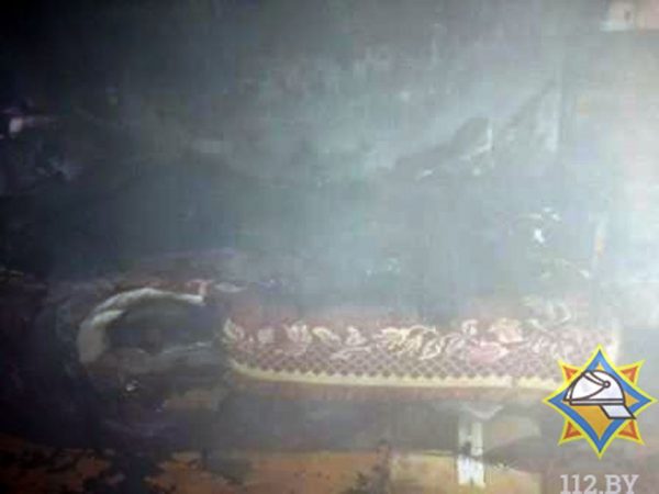 Мужчина погиб на пожаре в Лиозненском районе, его нашли за диваном. Фото МЧС