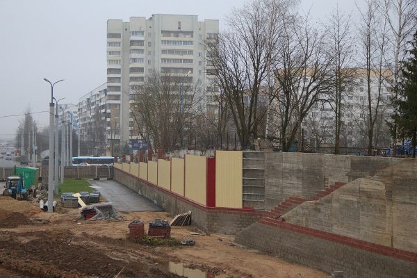 Строительство продолжения проспекта Строителей до Билево. Фото Игоря Матвеева