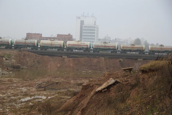 Строительство продолжения проспекта Строителей до Билево. Фото Игоря Матвеева