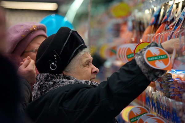 Открытие супермаркета «Санта» в Витебске на Московском проспекте. Фото Сергея Серебро