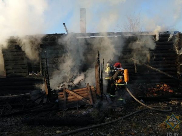 Девяностолетняя бабушка сгорела в Чашникском районе. Фото МЧС