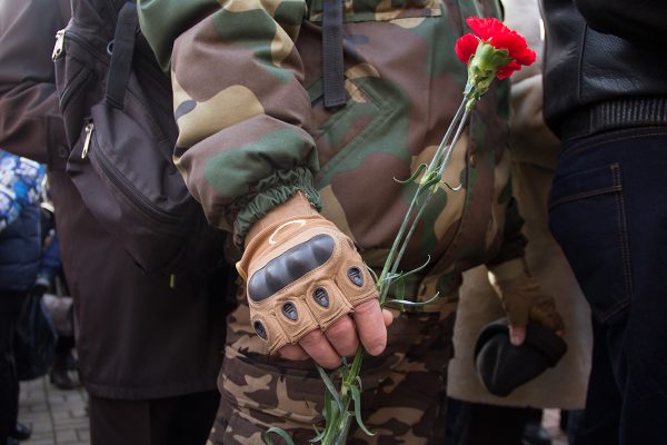 В Витебске почтили память воинов, погибших в Афганистане. Фото Игоря Матвеева