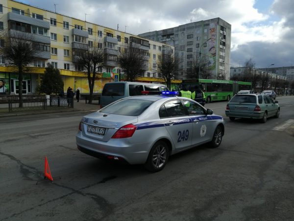 Место ДТП в Новополоцке. Фото ГАИ