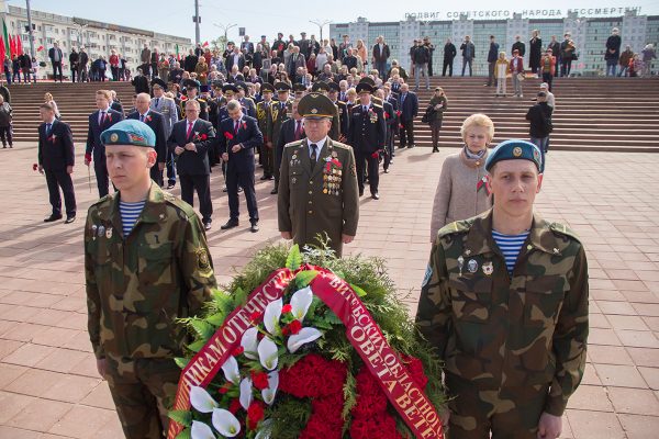 Как в Витебске отметили 75-летие Победы во время эпидемии COVID-19. Фото Игоря Матвеева