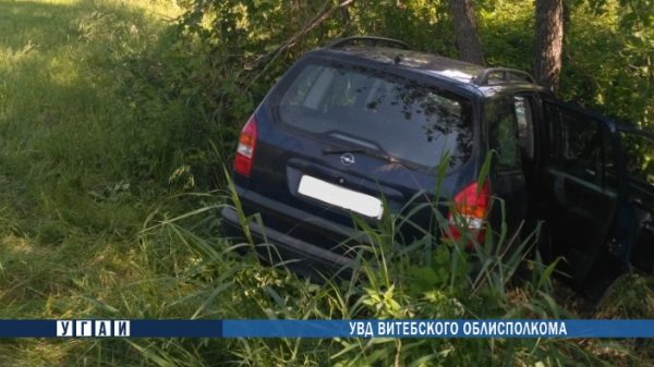 Компания из четырех человек разбилась на авто в Чашникском районе,  погибла 70-летняя женщина. Фото ГАИ