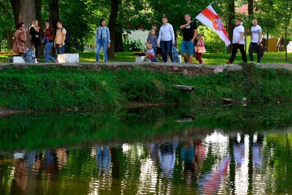 Предвыборный митинг кандидатки в президенты Светланы Тихановской в Витебске. Фото Сергея Серебро