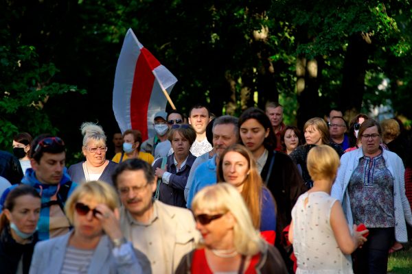 Предвыборный митинг кандидатки в президенты Светланы Тихановской в Витебске. Фото Сергея Серебро