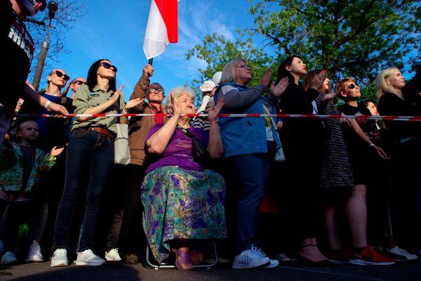 Предвыборный митинг кандидатки в президенты Светланы Тихановской в Витебске. Фото Сергея Серебро