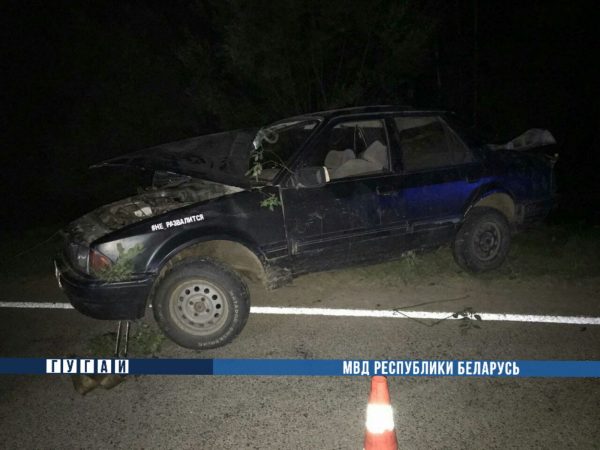 Трое детей попали в реанимацию в результате ДТП в Полоцком районе. Фото ГАИ