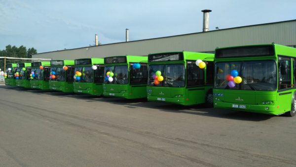 Новые автобусы  в Витебске. Фото Витебскоблавтотранса