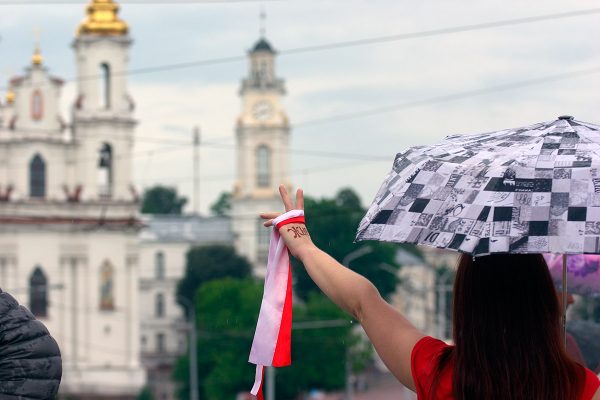 Не только женский марш — протестующие опять прошлись по Витебску. Фото Сергея Серебро