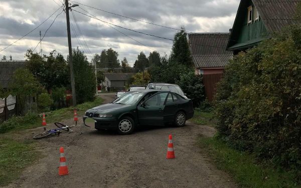 В Полоцке легковушка сбила пенсионерку, ехавшую на велосипеде. Фото ГАИ