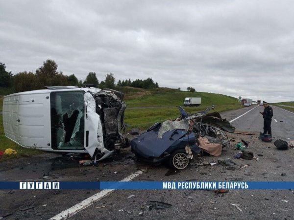 Еще два человека погибли в ДТП в Оршанском районе — легковушку разнесло в клочья. Фото ГАИ