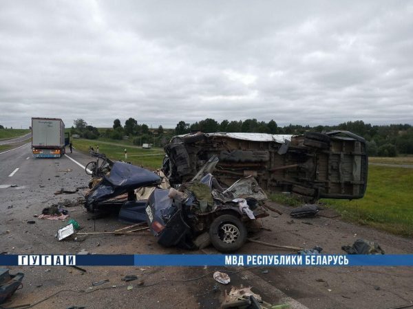 Еще два человека погибли в ДТП в Оршанском районе — легковушку разнесло в клочья. Фото ГАИ