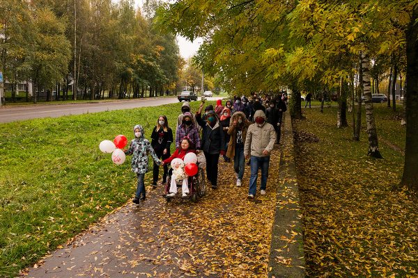 Марш протеста в Витебске. Фото Сергея Серебро