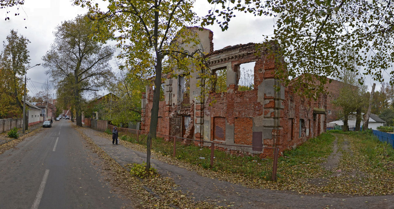 Остатки здания Большой Любавичской синагоги в Витебске. Фото Яндекс.Панорамы