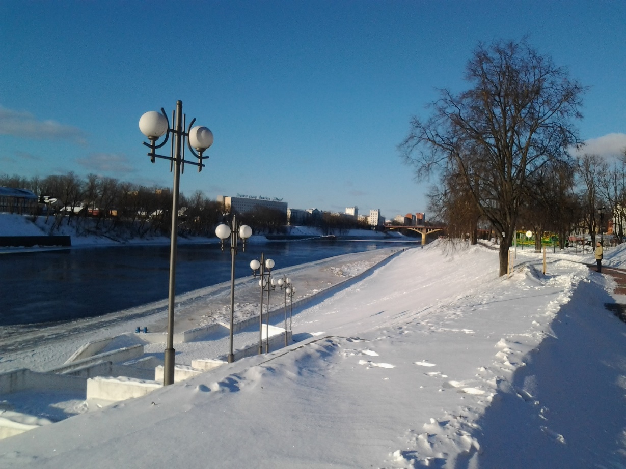 Западная Двина река зимой