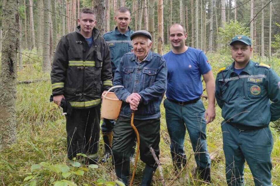 В Полоцком районе искали 84-летнего грибника, пропавшего в лесу. Фото МЧС