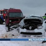 Два человека погибли в ДТП в Ушачском районе — легковушка влетела в микроавтобус