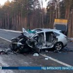 «Lexus» влетел в «MAN» в Лепельском районе, водитель легковушки погибла