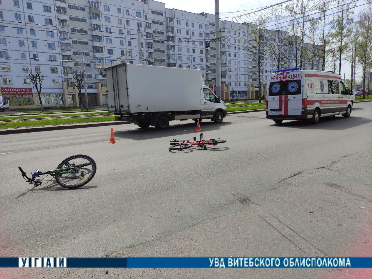 Двух школьников на велосипедах сбили в Витебске. Фото ГАИ