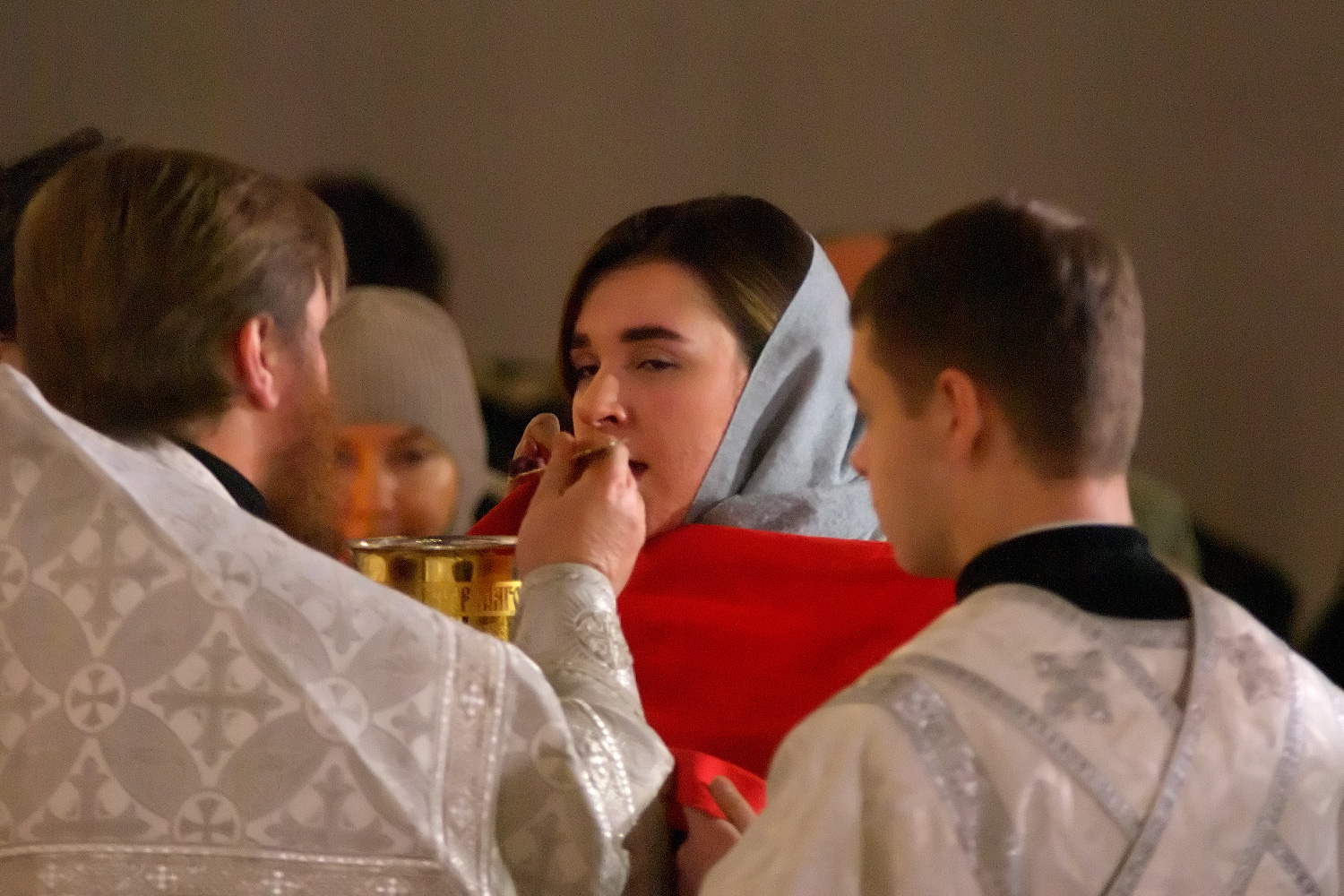 Божественная литургия на Рождество в Свято-Успенском соборе Витебска. Фото Сергея Серебро
