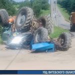 В Оршанском районе самосвал врезался в трактор, тракторист в больнице