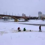 На Двине в Витебске начинается ледостав. Фотофакт