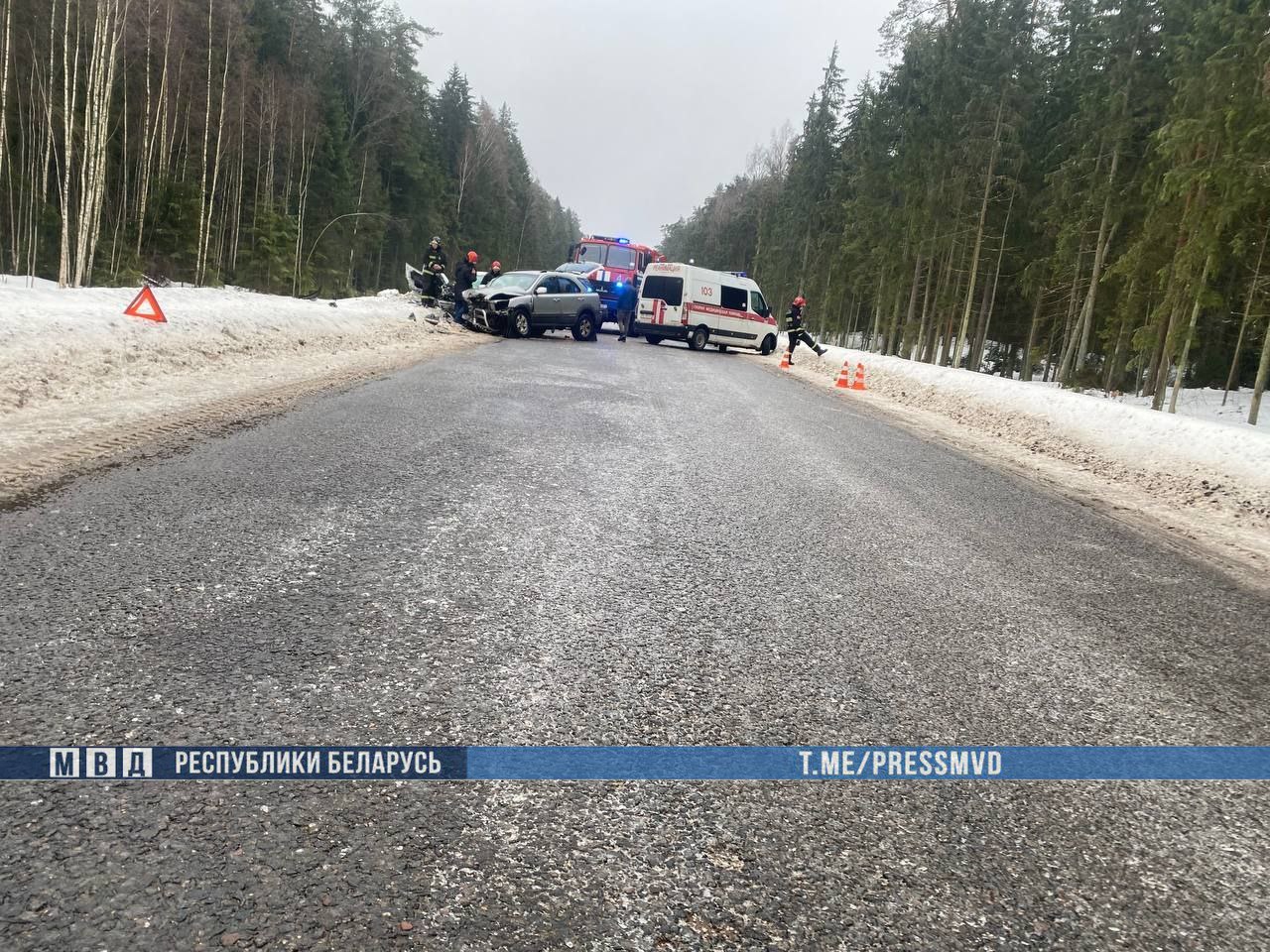 Два человека погибли в ДТП в Полоцком районе. Фото ГАИ