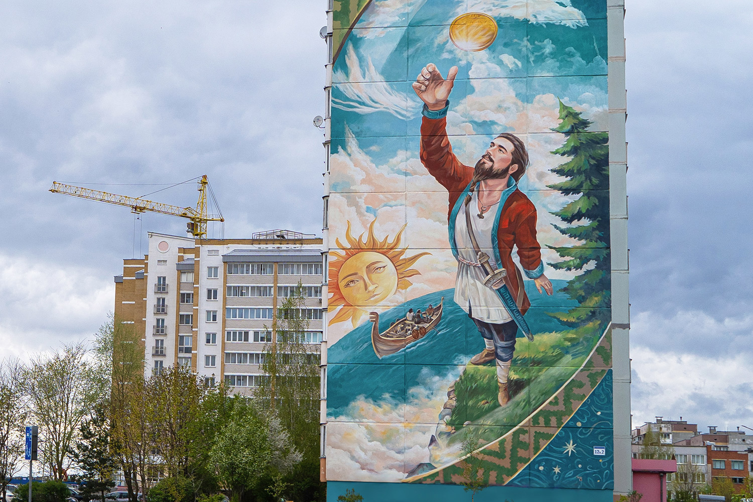 В Витебске появилось граффити, которое должно очищать воздух. Такого больше нет в Беларуси