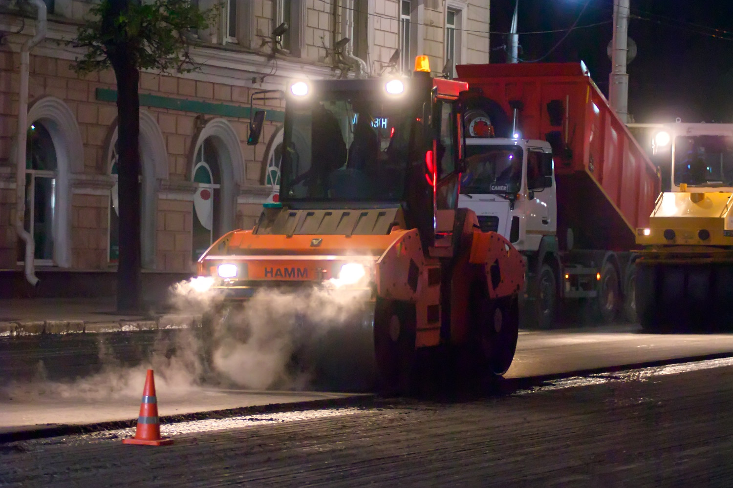 Ремонт улицы Ленина в Витебске не успели завершить к концу апреля