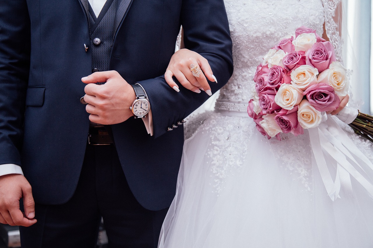 Свадьба, жених и невеста. Фото pixabay.com
