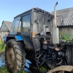 В Глубокском районе сгорел колхозный трактор